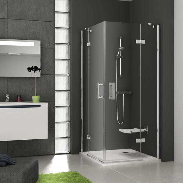 Sprchový kout Smartline SMSRV4-90 chrom+transparent
