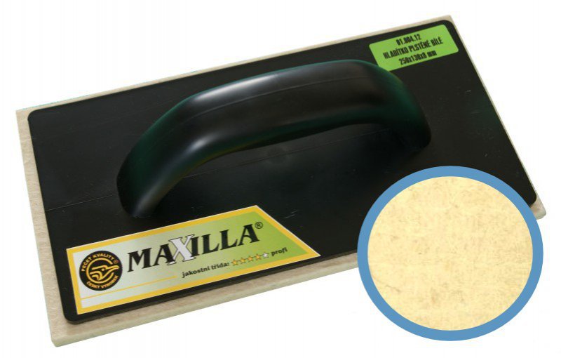 Maxilla hladítko plst bílá 250x130x8