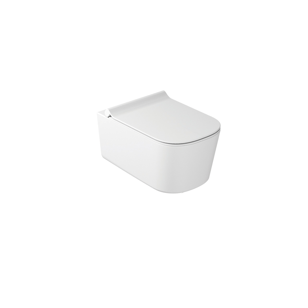 MEG11 5486MT WC mísá bílá mat závěsná 35x55 bez límce