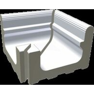 Přelivový žlábek Rako Pool Wiesbaden vnější roh bílá mat 23x24 XPA52023