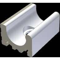 Přelivový žlábek Rako Pool Wiesbaden s otvorem bílá mat 15x20 XPD54023