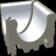 Přelivový žlábek Rako Pool Wiesbaden vnitřní roh bílá mat 14x14 XPI54023