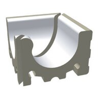 Přelivový žlábek Rako Pool Wiesbaden vnitřní roh bílá mat 21x21 XPI53023