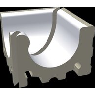 Přelivový žlábek Rako Pool Wiesbaden vnitřní roh bílá mat 29x29 XPI51023