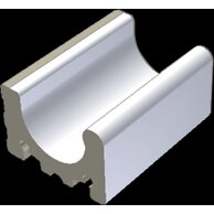 Přelivový žlábek Rako Pool Wiesbaden bílá mat 15x20 XPP54023