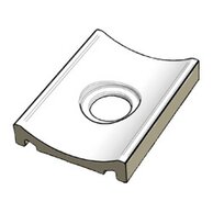 Odtokový kanál Rako Pool s otvorem bílá mat 15x20 XPD58023