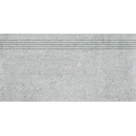 Schodovka Rako Cemento šedá mat rektifikovaná 30x60 DCPSE661