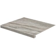 Tvarovka schodová Rako Random tmavě šedá mat rektifikovaná 53x60 DCF65679