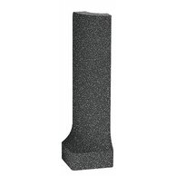 Sokl s požlábkem vnější roh Rako Taurus Granit černá mat 2x8 TSERH069