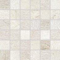 Mozaika Rako Como bílá struktura mat rektifikovaná 30x30 DDM05692