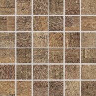 Mozaika Rako Era hnědá struktura mat rektifikovaná 30x30 DDM05709