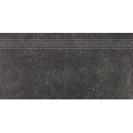 Schodovka Rako Base černá mat rektifikovaná 30x60 DCPSE433