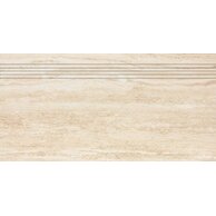 Schodovka Rako Alba béžová struktura mat rektifikovaná 30x60 DCPSE731