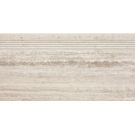 Schodovka Rako Alba hnědošedá struktura mat rektifikovaná 30x60 DCPSE732