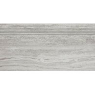 Schodovka Rako Alba šedá struktura mat rektifikovaná 30x60 DCPSE733