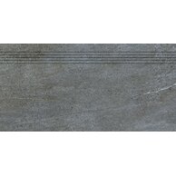 Schodovka Rako Quarzit tmavě šedá mat rektifikovaná 40x80 DCP84738