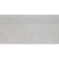 Schodovka Rako Block světle šedá mat rektifikovaná 30x60 DCPSE780