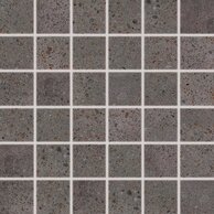 Mozaika Rako Piazzetta černá mat rektifikovaná 30x30 DDM06789