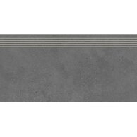 Schodovka Rako Betonico černá mat rektifikovaná 40x80 DCP84792