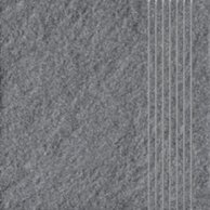 Schodovka Rako Taurus Granit antracitově šedá struktura mat 30x30 TCV34065