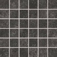 Mozaika Rako Base černá mat rektifikovaná 30x30 DDN06433