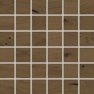 Mozaika Rako Bricola tmavě hnědá mat rektifikovaná 30x30 DDM06852