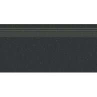 Schodovka Rako Compila hnědočerná mat rektifikovaná 30x60 DCPSR871