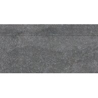 Schodovka Rako Kaamos černá mat rektifikovaná 30x60 DCPSR588