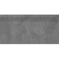 Schodovka Rako Betonico černá mat rektifikovaná 30x60 DCPSR792