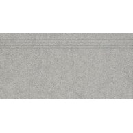 Schodovka Rako Block šedá mat rektifikovaná 30x60 DCPSR781