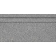 Schodovka Rako Block tmavě šedá mat rektifikovaná 30x60 DCPSR782