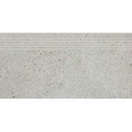 Schodovka Rako Piazzetta světle šedá mat rektifikovaná 30x60 DCPSR788