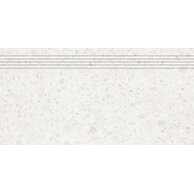 Schodovka Rako Porfido bílá pololesk rektifikovaná 30x60 DCPSR810