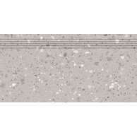 Schodovka Rako Porfido šedá pololesk rektifikovaná 30x60 DCPSR811