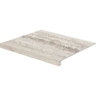 Tvarovka schodová Rako Alba hnědošedá struktura pololesk rektifikovaná 53x60 DCG64732