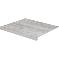 Tvarovka schodová Rako Alba šedá struktura pololesk rektifikovaná 53x60 DCG64733