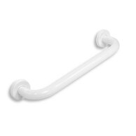 Madlo Novaservis, 400 mm, rovné, s krytkami, bílá, R6640,11