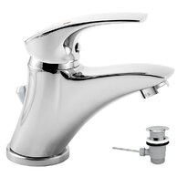 Baterie Novaservis Metalia 57 umyvadlová, s výpustí, chrom, 57001,0