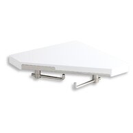 Police Novaservis rohová, s dvěma otočnými háčky, bílá, 65535,1