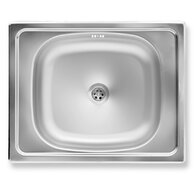 Dřez 40x50 s přepadem, nerez DR40/50A