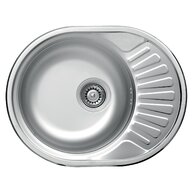 Dřez 45x58 s odkapem a přepadem nerez DR45/58