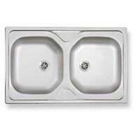 Dřez 50x80 dvojitý nerez