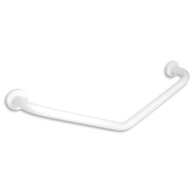 Držadlo Novaservis, 400x400 mm, úhlové, s krytkami, bílá, R66404,11