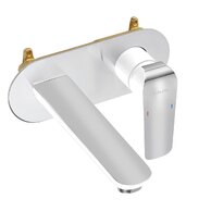 Baterie Novaservis Nobless Tina umyvadlová, podomítková, bílá-chrom, 38200,1