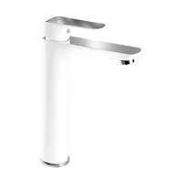 Baterie Novaservis Nobless Tina umyvadlová, bez výpusti, bílá-chrom, 38501/1,1