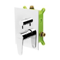 Baterie Novaservis Titania Fresh sprchová, podomítková s boxem, 2 vývody, chrom, BOX96051R,0