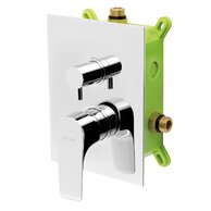 Baterie Novaservis Titania Nice sprchová, podomítková s boxem, 2 vývody, chrom, BOX97051R,0