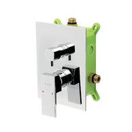 Baterie Novaservis Nobless Edge sprchová, podomítková s boxem, 2 vývody, chrom, BOX36051R,0