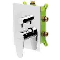 Baterie Novaservis Titania Smart sprchová, podomítková s boxem, 3 vývody, chrom, BOX98051RX,0