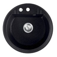 Granitový dřez, s přepadem z dřezu, grafit DRGM1/51HA